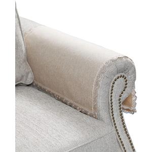 MINJIATEX Couch arm Covers,Non-Slip lace Sofa arm Covers Set of 2 Washable Sofa armrests Covers for Living Room Recliner Chair arm Cover Protectors for Leather Sofa armrest slipcover (MYS-Beige)