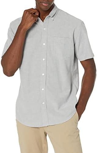 Amazon Essentials Oxford Shirts for Men - Regular-Fit, Short-Sleeve, Size XL