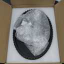 Cathyeen Oval Tray for Coffee Table Decor, 15" Concrete Tray, Table Centerpieces Decorative Trays for Home Decor, Modern Decorative Trays for Coffee Tables, Centerpiece Trays, Black