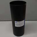 iDesign Freestanding Bathroom Toilet Paper Storage Holder with Lid for 3 Extra Rolls, Matte Black (Pack of 1)