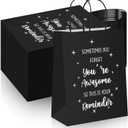 Tenceur 20 Pcs Appreciation Gift Bags for Employee, Coworker, Colleague Thank You with Handles - 8.3 x 4.3 x 10.6 Inches, Paper Gift Bags for Birthday, Party Favor (Black)