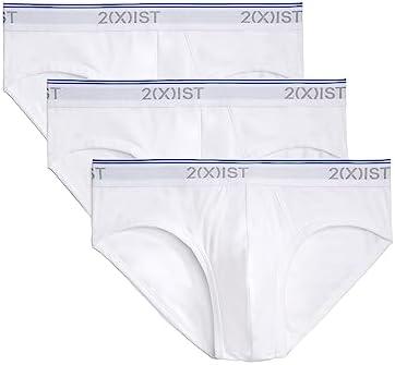 2(X)IST men's Cotton Stretch No Show Brief 3-pack, Size M