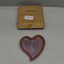 Ceramic Spoon Rest for Stove Top, Heart Cute Spoon Rest for Kitchen Counter, Cooking Spoon Holder for Kitchen Counter, Utensil Rest Spatula Rest Ladle Holder Tong Rest (Retro Purple)