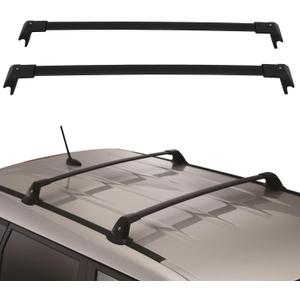OCPTY Roof Rack Cross Bars for Ford Explorer 2020-2022 Luggage Racks Rooftop Cargo Carrier Bag Luggage Kayak Canoe Bike Snowboard Skiboard (Black)