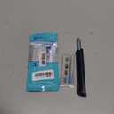 Capacitive Stylus Pen, 4-in-1 High Sensitivity and Precision Touch Screen Stylus Clear Disc Tip,Black Rubber Tip &Mesh Fiber Tip Compatible with Universal Touch Screen Device (Ice Blue)