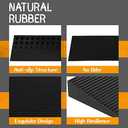 1.5'' Rise Threshold Ramp for Doorways, 2204 LBS Capacity Rubber Threshold Ramp, Non-Slip Driveway Curb Ramps Handicap Ramp for Wheelchair Scooter Stroller, Cuttable & Adjustable Size