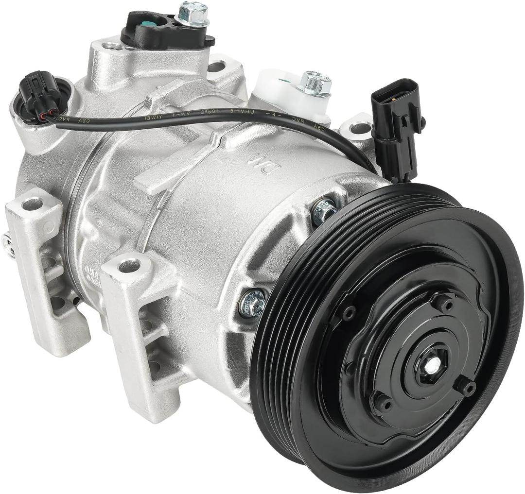 New AC Air Condition Compressor w/Clutch for Hyundai Accent 1.6L 2012-2017, for Kia Rio 2012-2017 1.6L, ONLY Automatic Temperature Control (no Manual), for CO20765C