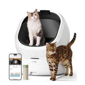 PETLIBRO Automatic Litter Box with AI-Camera Waste Analysis, Auto Odor-Control Self Cleaning Litter Box, Large Open-Top Luma Smart Litterbox with Multi-Cats Recognition, Usage Tracking, Safety Sensors