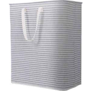 Lifewit Laundry Hamper Large Collapsible Laundry Basket, Freestanding Waterproof Clothes Hamper Storage with Easy Carry Handles for Clothes in Bedroom Bathroom College Dorm for Adults, Grey, 125L, 2 pack