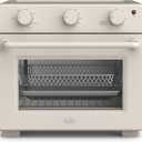 bella Air Fry Toaster Oven, 7 Preset Cooking Options, Dishwasher-Safe EverGood Coated Trays Included, 60-Minute Auto Shutoff w Audible Timer, Power Indicator Light, 1700 Watt, Oatmilk, 25qt