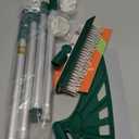 Magic Air Broom, Squeegee Broom for Floor Cleaning, Multifunctional Floor Squeegee with Aluminum Adjustable Handle, 60 Magic Silicone Broom for Glass, Fine Dust, Pet Hair, Liquids (Green)