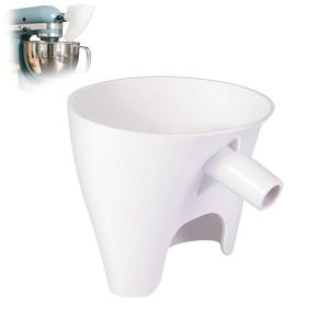 Flour Funnel for Stand Mixer, Tilt-Head with Auxiliary Opening Mixer Attachment, Easy Pour Baking Accessory
