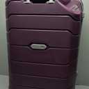 Samsonite Freeform 2-Piece Luggage Set - Carry-On & Large Checked Luggage with Dual Spinner Wheels - Durable Polypropylene Hardshell - TSA Lock, Airline-Approved - Expandable - Amethyst Purple