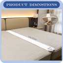 Twin to King Bed Converter | Split King Gap Filler for Adjustable Bed | Bed Bridge Twin to King| Twin & Twin XL Bed Connector to Make A King for Family Room,Guestroom, Hotel (75" L x 8" W)