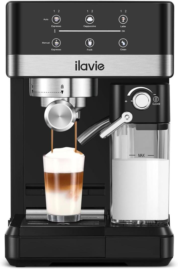 Espresso Machine with Detachable Milk reservoir, Cappuccino Latte Coffee Espresso Maker, 20 Bar High Pressure Super Automatic Espresso Coffee machine Espresso Machine with Detachable Milk reservoir, Cappuccino Latte Coffee Espresso Maker, 20 Bar High Pressure Super Automatic Espresso Coffee machine