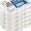 PANDRI Packing Tape, 36 Rolls Heavy Duty Clear Packaging Tape for Shipping Packaging Moving Sealing, 2 inches Wide, 65 Yards Per Roll, Total 2340 Yards