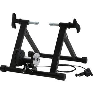 Bike Trainer Stand for Indoor Riding, Bicycle Exercise Training Stand with Magnetic Flywheel,Noise Reduction,5Resistance Settings Stationary Bike Resistance for Road