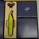 Norelco Philips OneBlade 360 Hybrid Face, Electric Beard Trimmer and Shaver, with 360 Blade Technology, 1x 360 Blade for Face, 5in1 Adjustable Comb, Model QP2724/90 (Black & Lime Green)