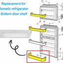 RV Refrigerator Door Lower Shelf Replacement For Dometic Refrigerator Parts 2932575018 Bottom Door Shelf, Fits For Dometic Refrigerator RM2453 RM2553 RM4601