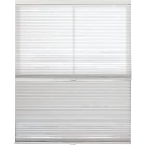 BlindsAvenue Cordless Day/Night Cellular Honeycomb Shade, 9/16" Single Cell, White, Size: 24" W x 48" H