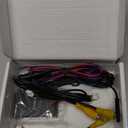 Car Front View Camera Switcher, Zinc Alloy Car Parking Camera Switcher Car Parking Camera Converter with Power Cable for Vehicle