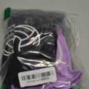 Sosation 2 Set Volleyball Knee Pads and Volleyball Arm Sleeves with Protection Pad Compression Forearm Wrist Guard with Thumb Hole Soft Breathable for Hitting Passing (Black, Purple)