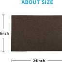 Sofa Arm Cover,Non Slip Couch Arm Cover Washable Recliner Chair Armrest Covers Protectors Set of 2 Wavy Border Armrest Covers for Sofa (18" x24", Brown)
