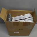 Wesiti 100 Pcs Metal Wire Non Slip Hangers for Clothes Space Saving Hanger Strong 15.7 in Triangle Clothes Coat Suit Bridal Boutique Dress for Closet Dorm Rack(White)