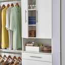 ClosetMaid SuiteSymphony Wood Closet 25-Inch Door Set Pair, Add On Accessory, Modern Style, for Storage, Clothes, Pure White/Satin Nickel