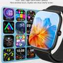 Smart Watch for Men with Blood Pressure Monitor, 2.06" AMOLED Always-On Display, IP68 Waterproof Fitness Tracker, 118 Sports Modes, Heart Rate/SpO2/Sleep Monitor, Tech Gift, Android iPhone Compatible