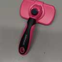 Swihauk Self Cleaning Slicker Brush for Dogs & Cats - Skin Friendly Grooming, Deshedding, Hair Removal for Puppies & Long/Short Haired Pets, Pet Supplies Accessory, Pink