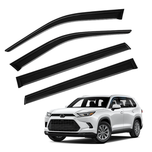 Highlander Rain Guards - Window Visors for Toyota Highlander 2020-2024, Out-Channel Side Window Rain Guards for Highlander, 4PCS, Black, Car Accessories