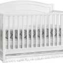 Oxford Baby North Bay 4-in-1 Convertible Crib, Snow White, GreenGuard Gold Certified, 54.8"L x 29.6"W x 42.5"H