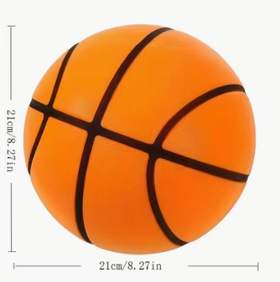 Super Quiet Mini Basketball  Silent Indoor Basketball for Training, Practice & Fun, Noiseless Foam Sports Ball for Home, Office, Dorm Room Games