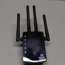 12880 Sq.Ft Range WiFi Extender Signal Booster Dual Band 5GHz/2.4GHz, 105-Device Compatibility, Simple Installation, WiFi Extender, Black