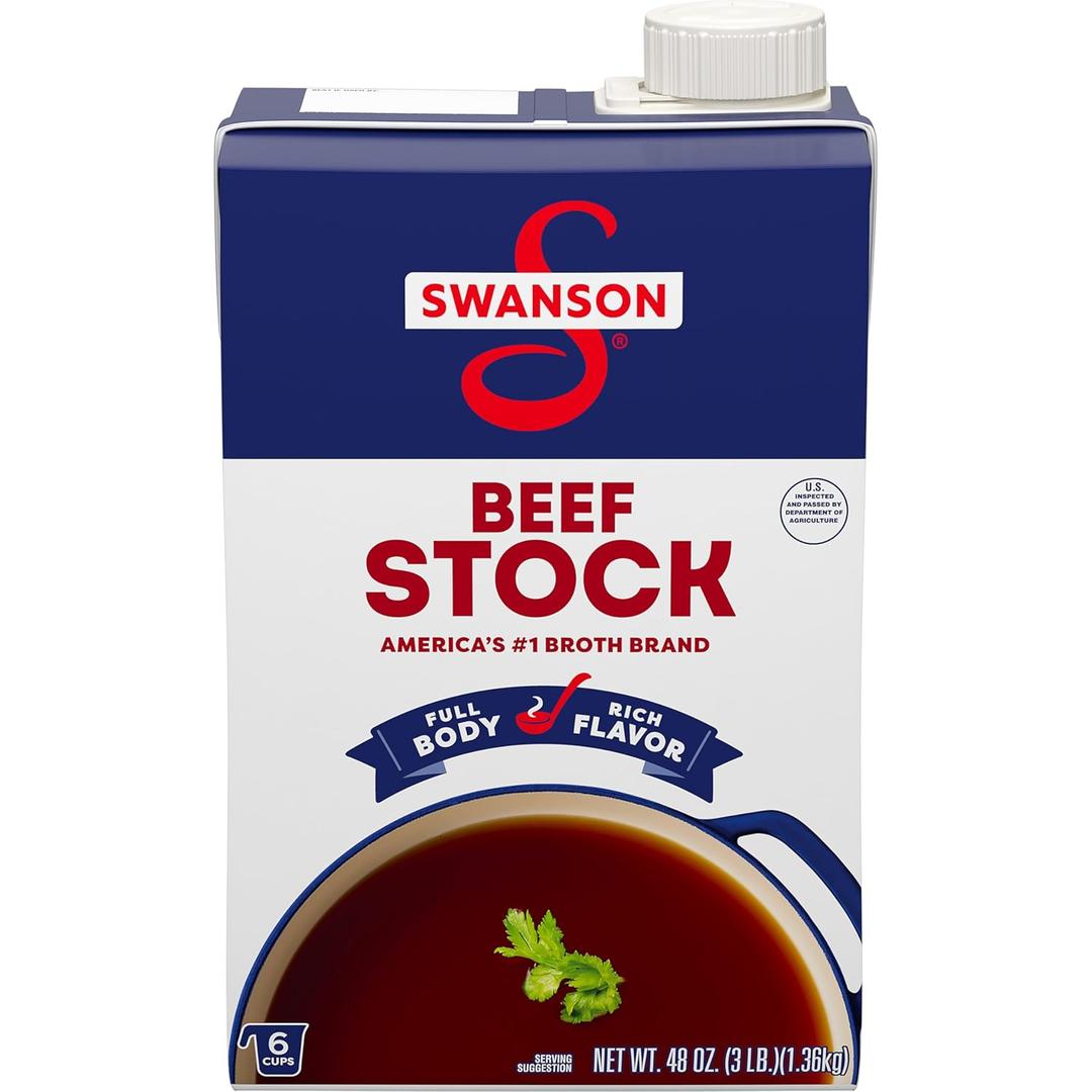 3 x SWANSON S Beef Stock, 48 oz Carton (48 Ounce (Pack of 1))