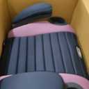 Chicco GoFit ClearTex Backless Booster Car Seat, Travel Booster Seat for Car, Portable Car Booster Seat for Children at Least 4 Years Old and 40-110 lbs., Orchid/Navy