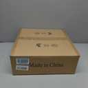 Farmhouse Flush Mount Ceiling Light, 17 Inch 4-Light Wood Close to Ceiling Light Fixture, Retro Hallway Light Fixtures Ceiling, Rustic Drum Ceiling Light for Kitchen Entry Living Room (Brown)