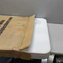 Sorfey Narrow Folding Table 6 Foot X 24-inch, White Plastic