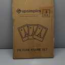 upsimples 16"x24" Picture Frame Black 2 Pack, Scratch-Proof Poster Frames 16 x 24 for Photo Gallery - Slide-In Strips, Horizontal or Vertical Wall Mounting