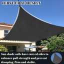 Cool Area Sun Shade Sail 16x20FT Rectangle Shade Canopy Outdoor Sunshade for Patio Backyard Garden, Graphite Grey