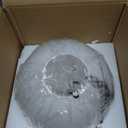 Frosted Opal White Glass Lampshade Fixture Replacement Globes，Diameter 8", Diameter: 8 IN, Fitter: 2.6 IN