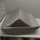 GOHOME Adjustable Wedge Pillow for After Surgery - Memory Foam Bed Wedge Pillow for Sleeping and Reading with Removable Cooling Cover, Grey