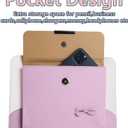 Cute Case for iPad 6th/5th Generation 9.7 inch 2018/2017,iPad Air 2 Case 2014, Slim Handbag Leather Protective Cover with Stand Hand Strap Pocket for Girls Woman Kids for iPad Pro 9.7,Pink