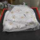 36 Inches Christmas Tree Skirts,White Christmas Decor,with Gold Sequin Snowflakes Soft Plush Tree Skirt,Faux Fur Tree Skirt for 4ft Xmas Tree Decor Xmas New Year Home Party Decorations (36 Inches)