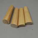 Wood Furniture Legs, 6 inch Solid Wood Sofa Legs Pack of 4 Round Couch Legs Replacement Legs for Sofa Dresser Coffee Table Cabinet Bed Home DIY (6"/15cm Slant) (6"x2.3")