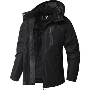 Women's Waterproof Ski Jacket Warm Winter Coat Hooded Windbreaker | Detachable Hood, Zipper Pockets, Warm, Windproof, Waterproof For Skiing Daily Winter Activities (S)