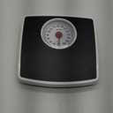Taylor Battery Free Analog Scales for Body Weight, 330LB Capacity, Easy to Read Large 4.25-inch Dial, 10.3 x 10.6-inch Vinyl Mat Platform, Black