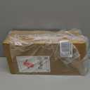 Necklace Holder, Acrylic Jewelry Organizer with 24 Hooks, Rotation Clear Necklaces Pendant Display Case Stand, Dustproof Velvet Tray Hanging Rack Storage for Earrings Rings