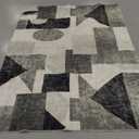 Modern Area Rug 5x7,Ombre Low Pile Rugs,Non-Slip Non-Shedding Bedroom Rug,Indoor Geometric Carpet for Bedroom Kitchen Dining Room Office Home Decor 5x7 Grey